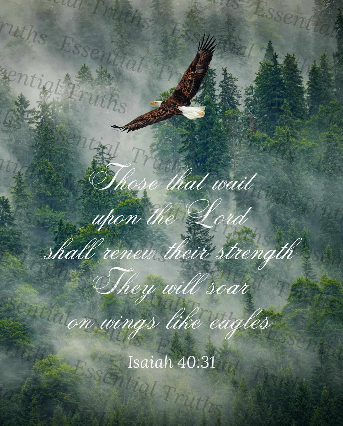Those Who Wait on the Lord – Isaiah 40:31 blanket