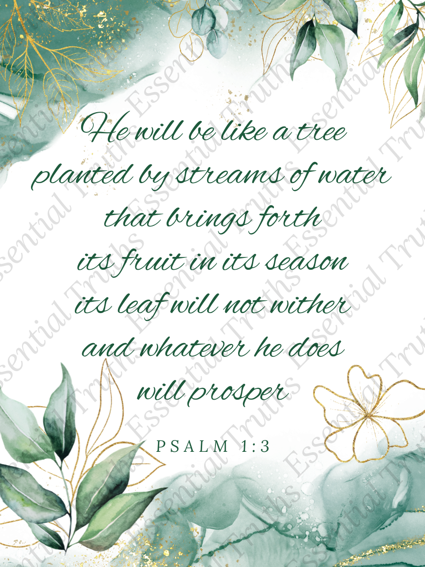 Like a Tree Planted – Psalm 1:3 Wall Art