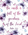 The Earth Is Full of the Goodness of the Lord – Psalm 33:5 blanket